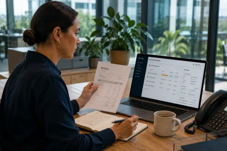 Australian employee reviewing a supplier payment request for signs of business email compromise.